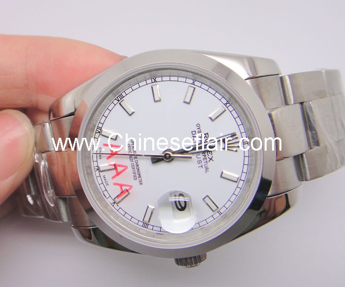 Mens Rolex Datejust Watch White Face Automatic Watch
